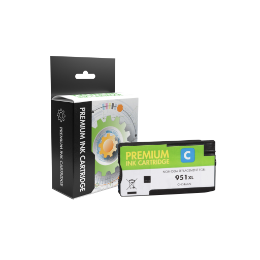 Replacement HP 951XL – Cyan Ink – CN046AN – High Yield