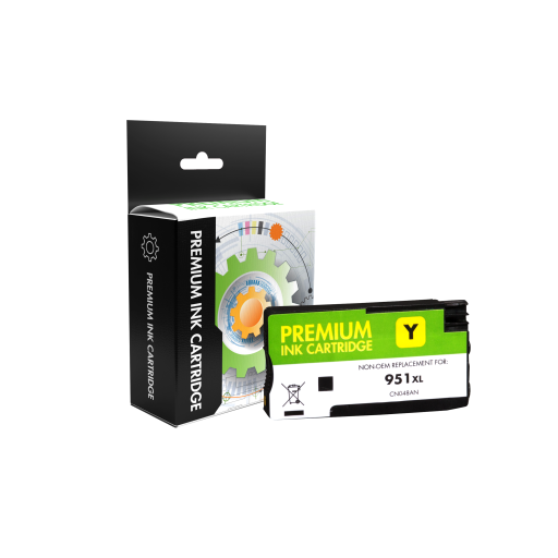 Replacement HP 951XL – Yellow Ink Cartridge – CN048AN – High Yield